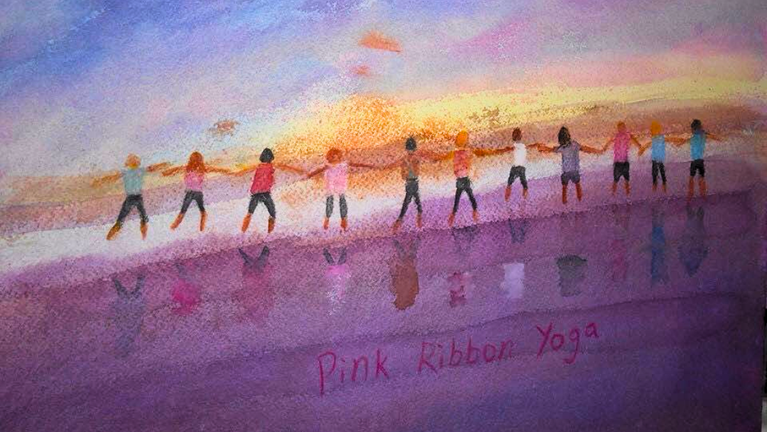 pink ribbon yoga