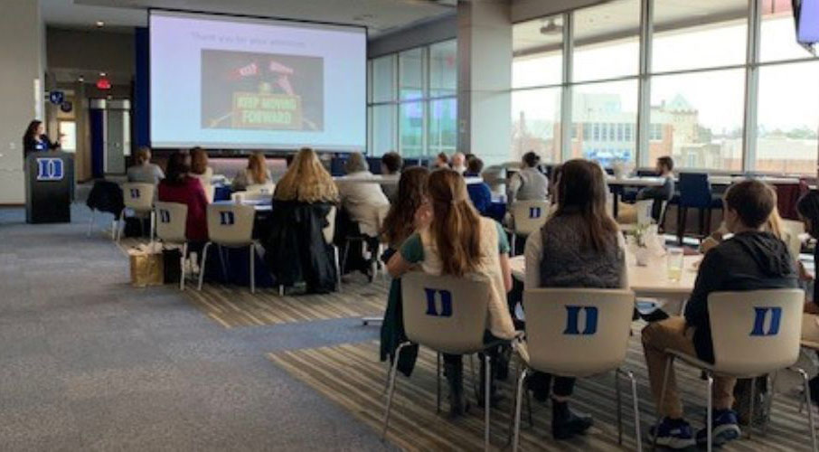 Duke Cancer Institute Endometrial Cancer Molecularly Targeted Therapy (ECMT2) Consortium Seminar presenter and attendees