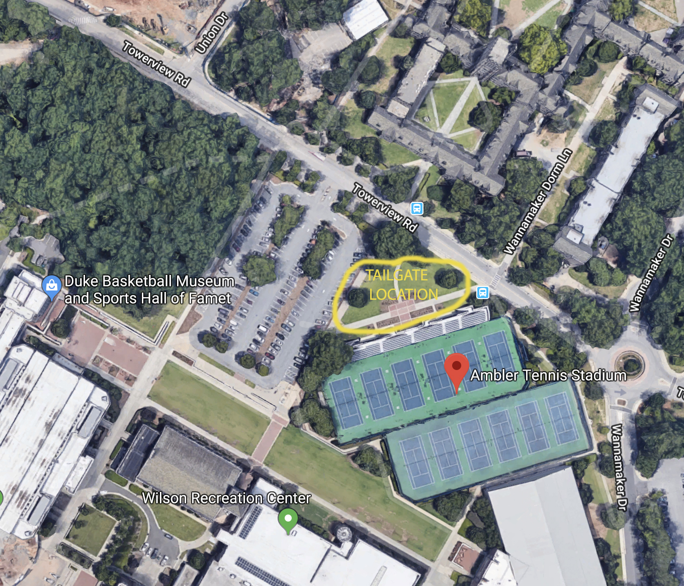 Tailgate Location