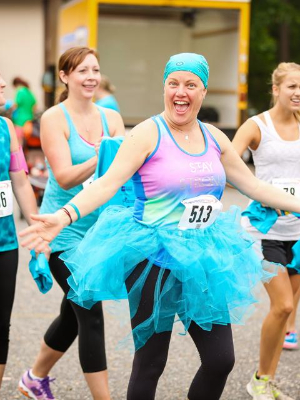 Jean at her first Ovarian Walk