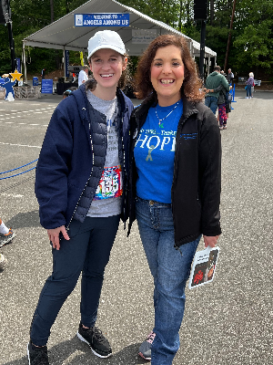 Katie and her amazing neuro-oncologist, Dr. Annick Desjardins